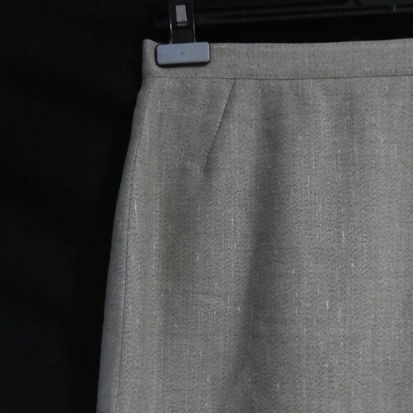 Lined Beige Pencil Skirt | Size 42 | Made In Italy - Picture 3 of 15